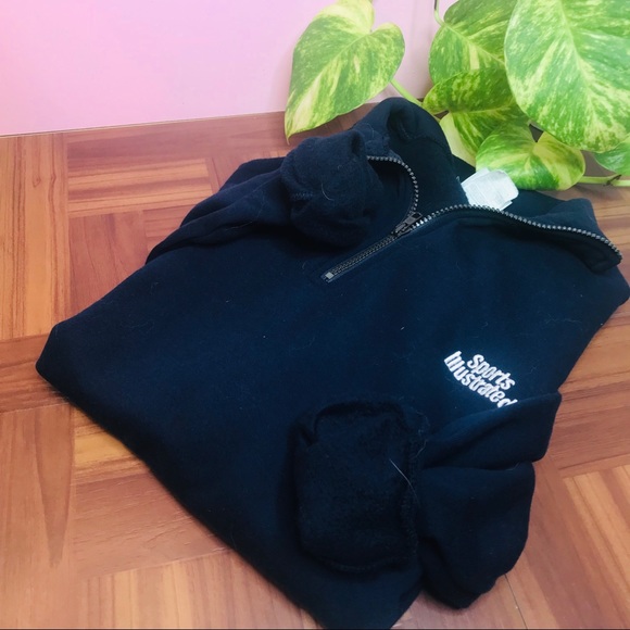 Sport’s Illustrated Quarter Zip Navy Pullover - Picture 6 of 7